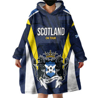 Custom Football Scotland On Tour 2026 Wearable Blanket Hoodie Tartan Scottish Army Be Coming - Wonder Print Shop