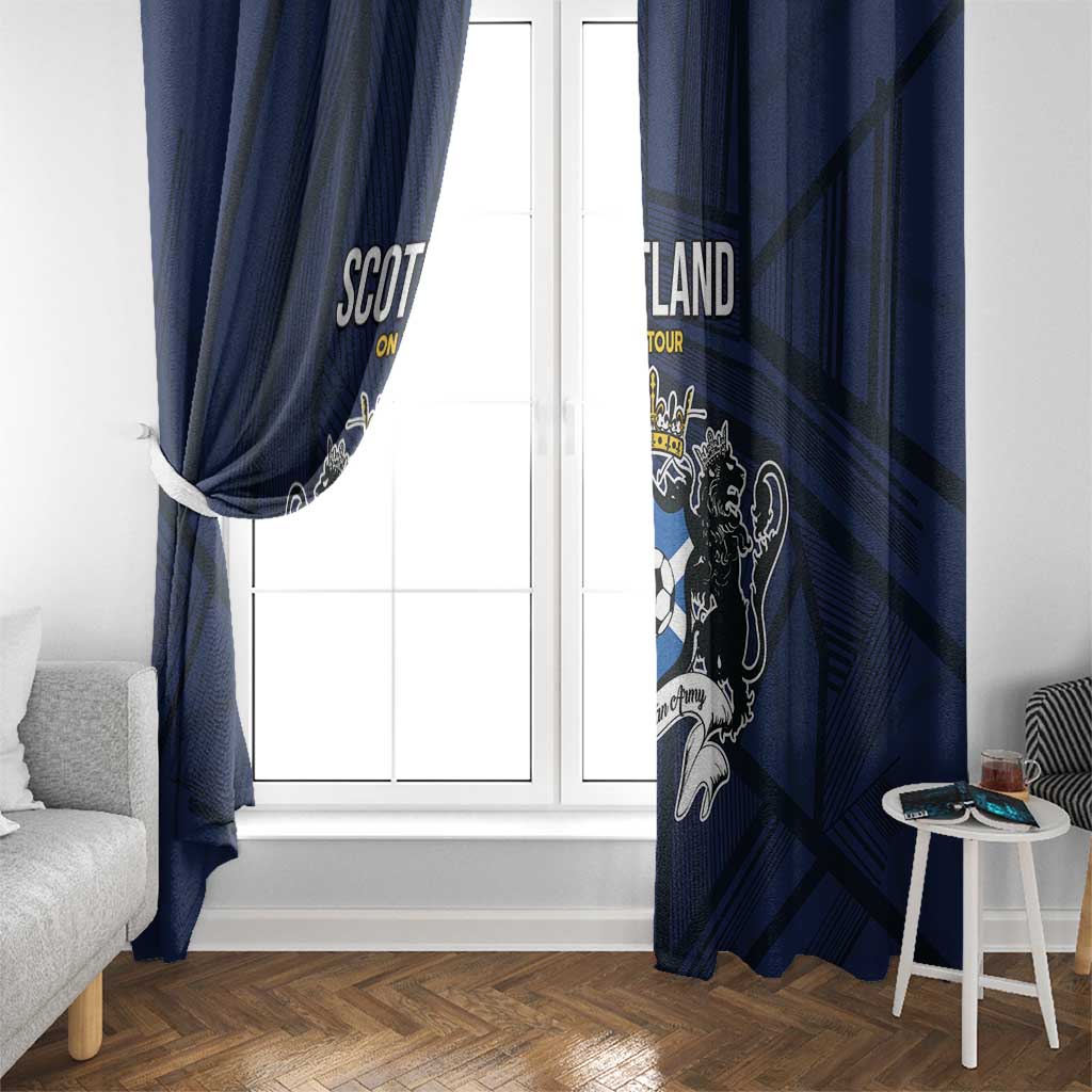 Football Scotland On Tour 2026 Window Curtain Tartan Scottish Army Be Coming - Wonder Print Shop