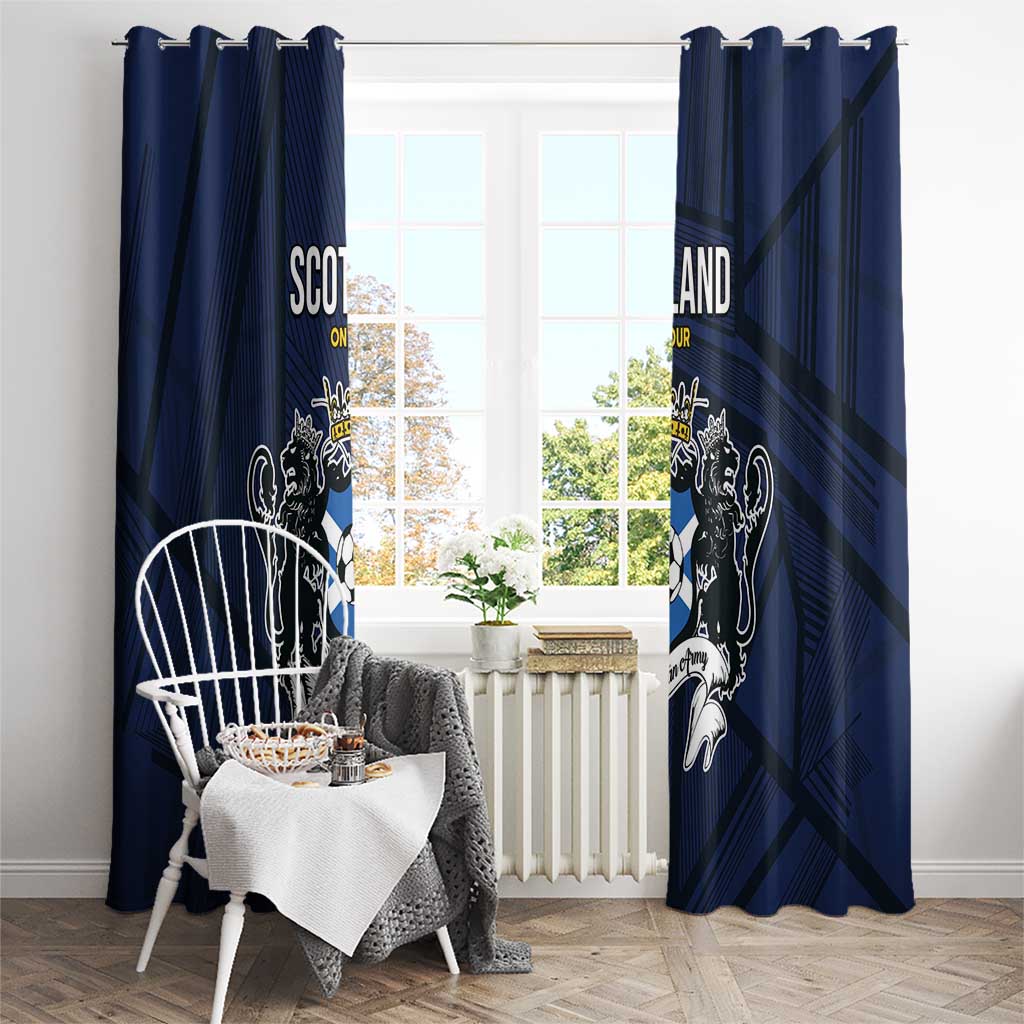 Football Scotland On Tour 2026 Window Curtain Tartan Scottish Army Be Coming - Wonder Print Shop