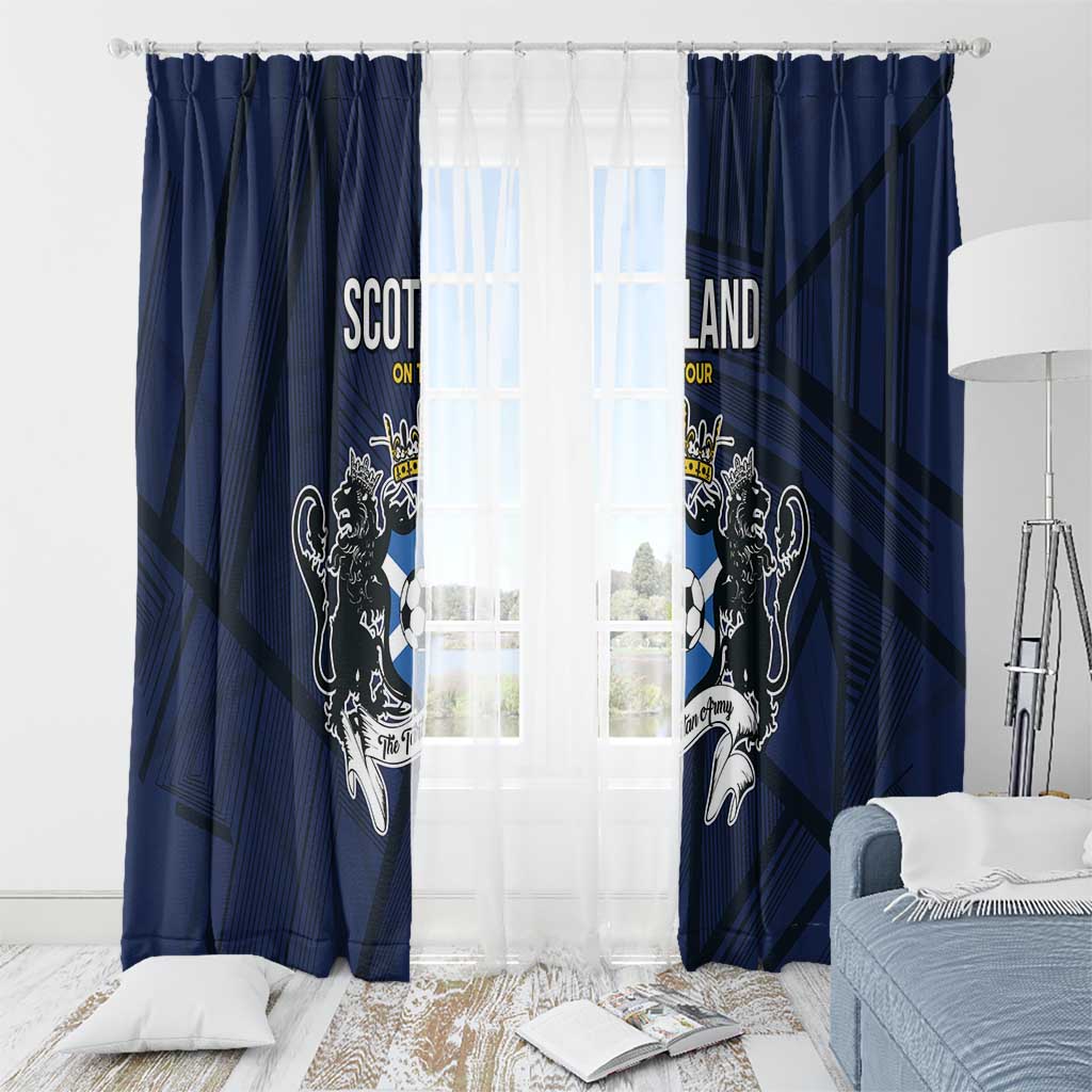 Football Scotland On Tour 2026 Window Curtain Tartan Scottish Army Be Coming - Wonder Print Shop