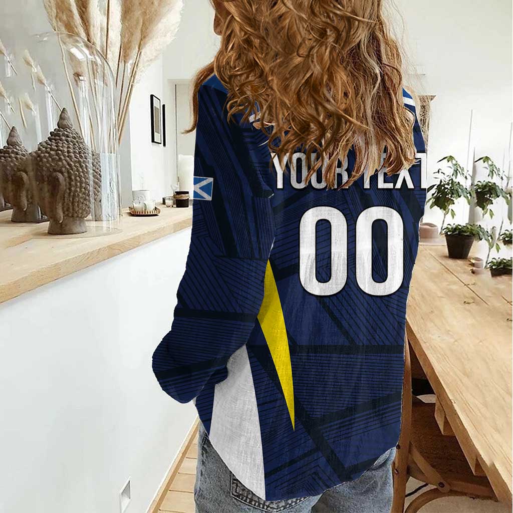 Custom Football Scotland On Tour 2026 Women Casual Shirt Tartan Scottish Army Be Coming - Wonder Print Shop