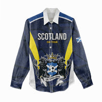 Custom Football Scotland On Tour 2026 Women Casual Shirt Tartan Scottish Army Be Coming - Wonder Print Shop
