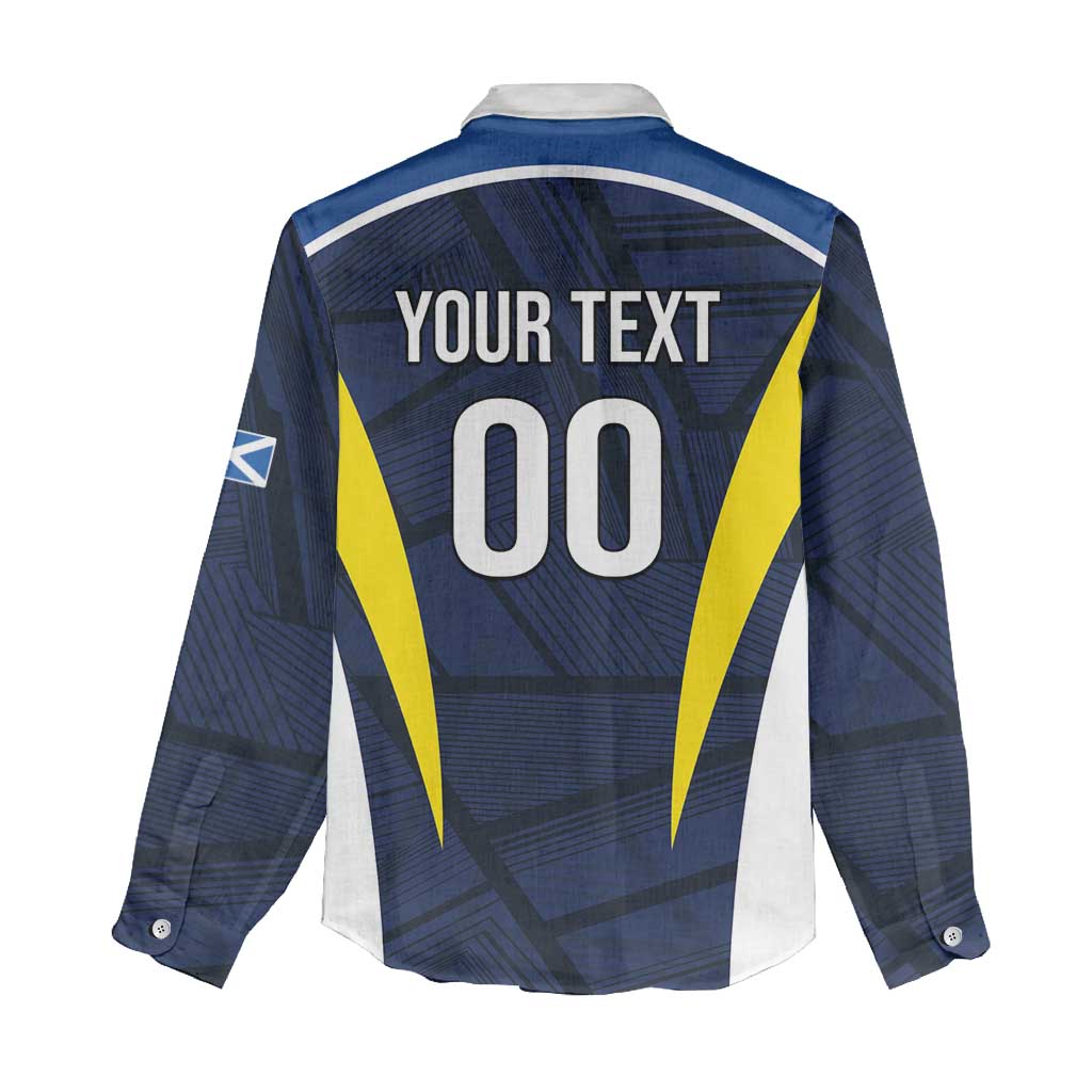 Custom Football Scotland On Tour 2026 Women Casual Shirt Tartan Scottish Army Be Coming - Wonder Print Shop
