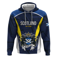 Custom Football Scotland On Tour 2026 Zip Hoodie Tartan Scottish Army Be Coming - Wonder Print Shop