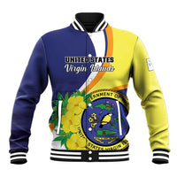Personalized United States Virgin Islands Baseball Jacket United in Pride and Hope