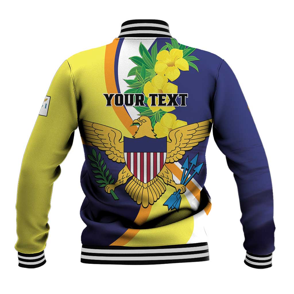 Personalized United States Virgin Islands Baseball Jacket United in Pride and Hope