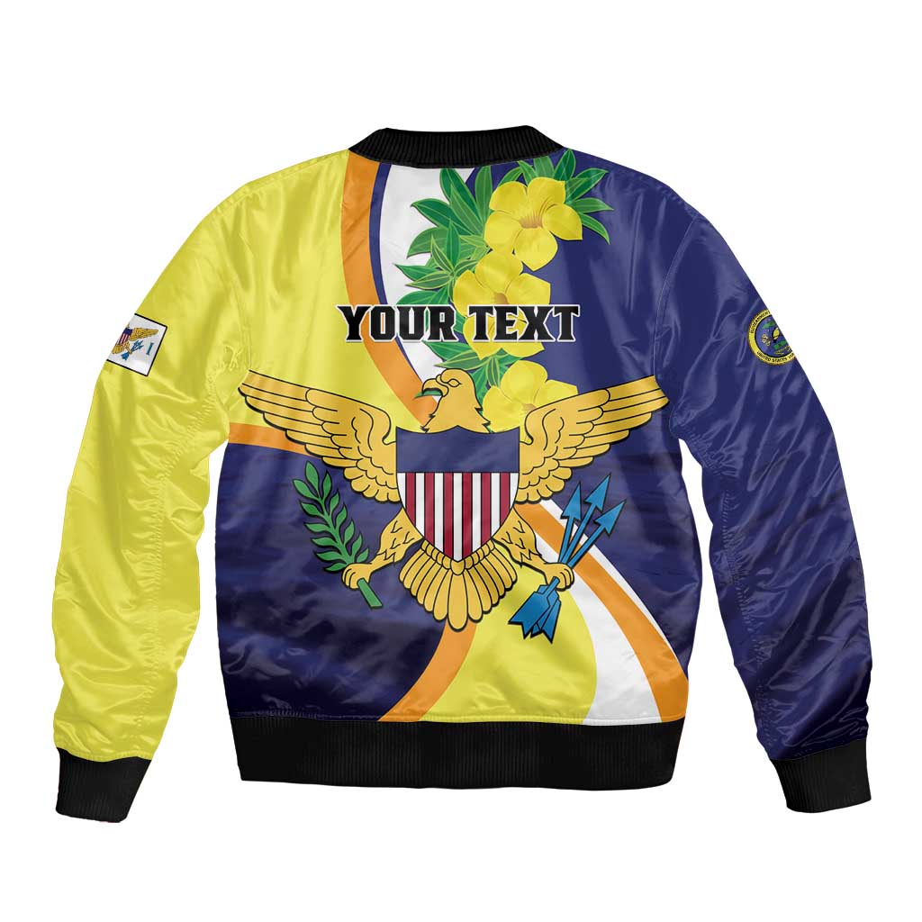 Personalized United States Virgin Islands Bomber Jacket United in Pride and Hope