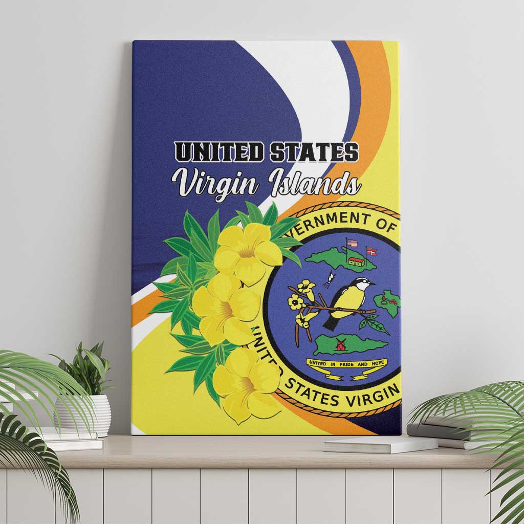 United States Virgin Islands Canvas Wall Art United in Pride and Hope