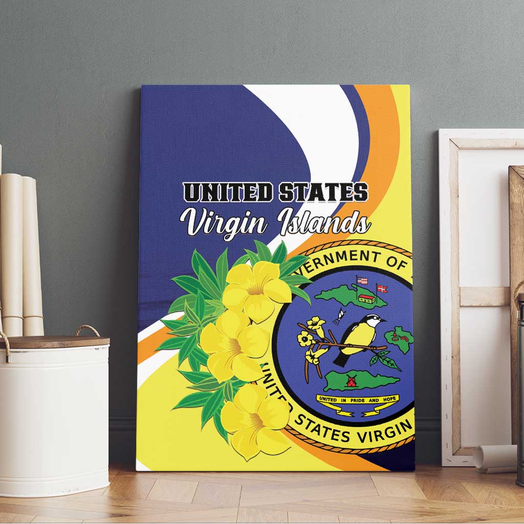 United States Virgin Islands Canvas Wall Art United in Pride and Hope