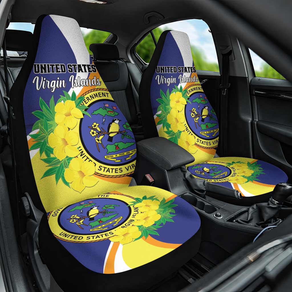 United States Virgin Islands Car Seat Cover United in Pride and Hope