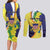 Personalized United States Virgin Islands Couples Matching Long Sleeve Bodycon Dress and Long Sleeve Button Shirt United in Pride and Hope