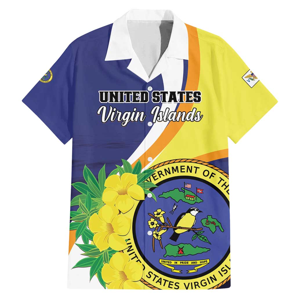 Personalized United States Virgin Islands Family Matching Mermaid Dress and Hawaiian Shirt United in Pride and Hope