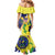 Personalized United States Virgin Islands Family Matching Mermaid Dress and Hawaiian Shirt United in Pride and Hope