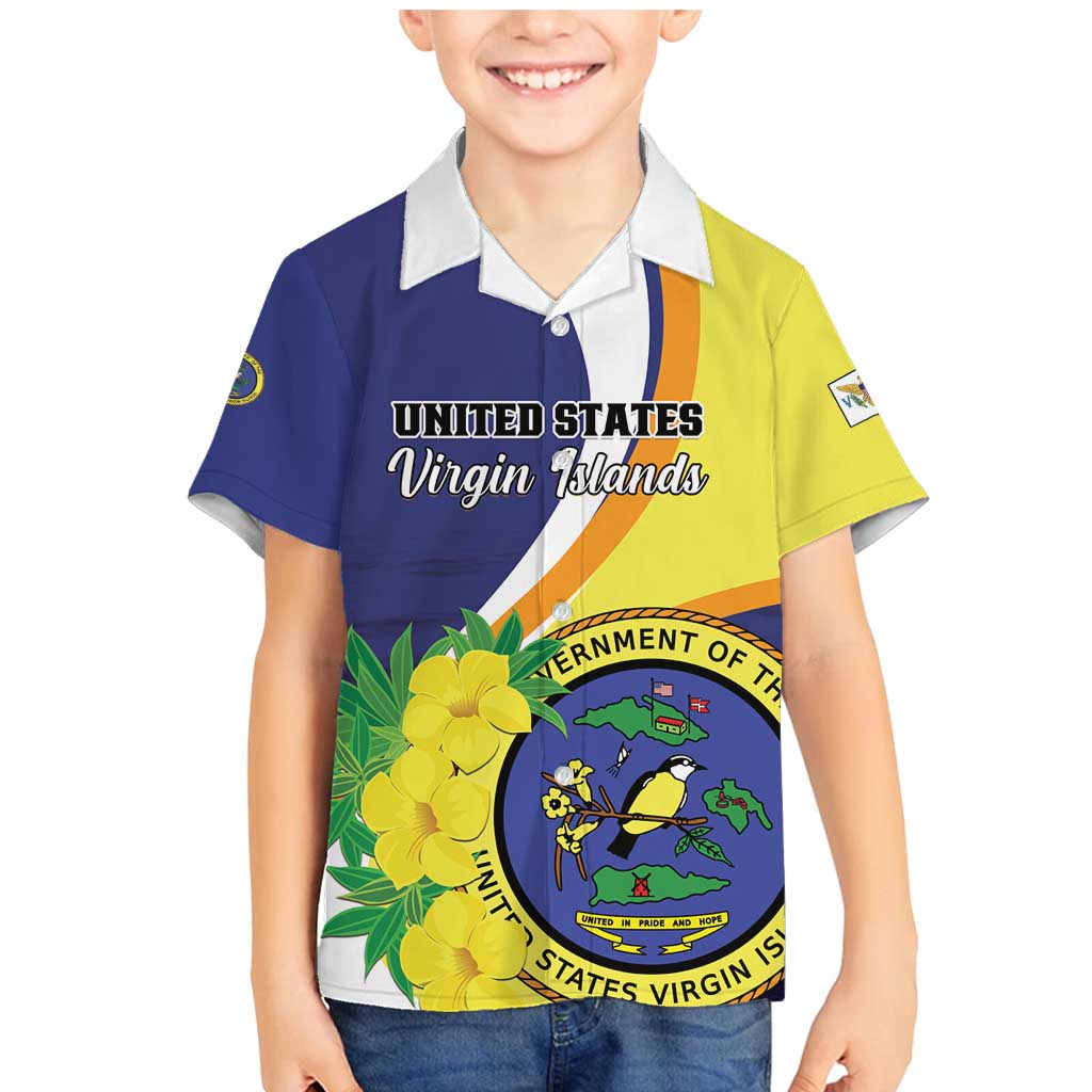 Personalized United States Virgin Islands Family Matching Mermaid Dress and Hawaiian Shirt United in Pride and Hope