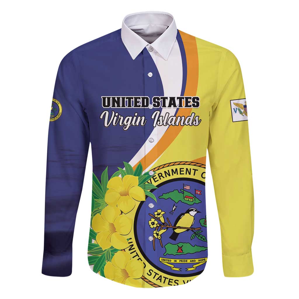 Personalized United States Virgin Islands Family Matching Off Shoulder Short Dress and Hawaiian Shirt United in Pride and Hope