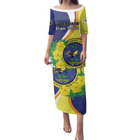 Personalized United States Virgin Islands Family Matching Puletasi and Hawaiian Shirt United in Pride and Hope