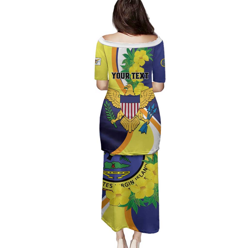 Personalized United States Virgin Islands Family Matching Puletasi and Hawaiian Shirt United in Pride and Hope