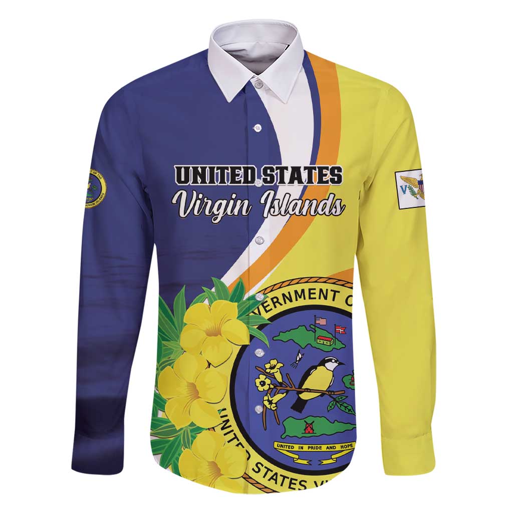 Personalized United States Virgin Islands Family Matching Short Sleeve Bodycon Dress and Hawaiian Shirt United in Pride and Hope