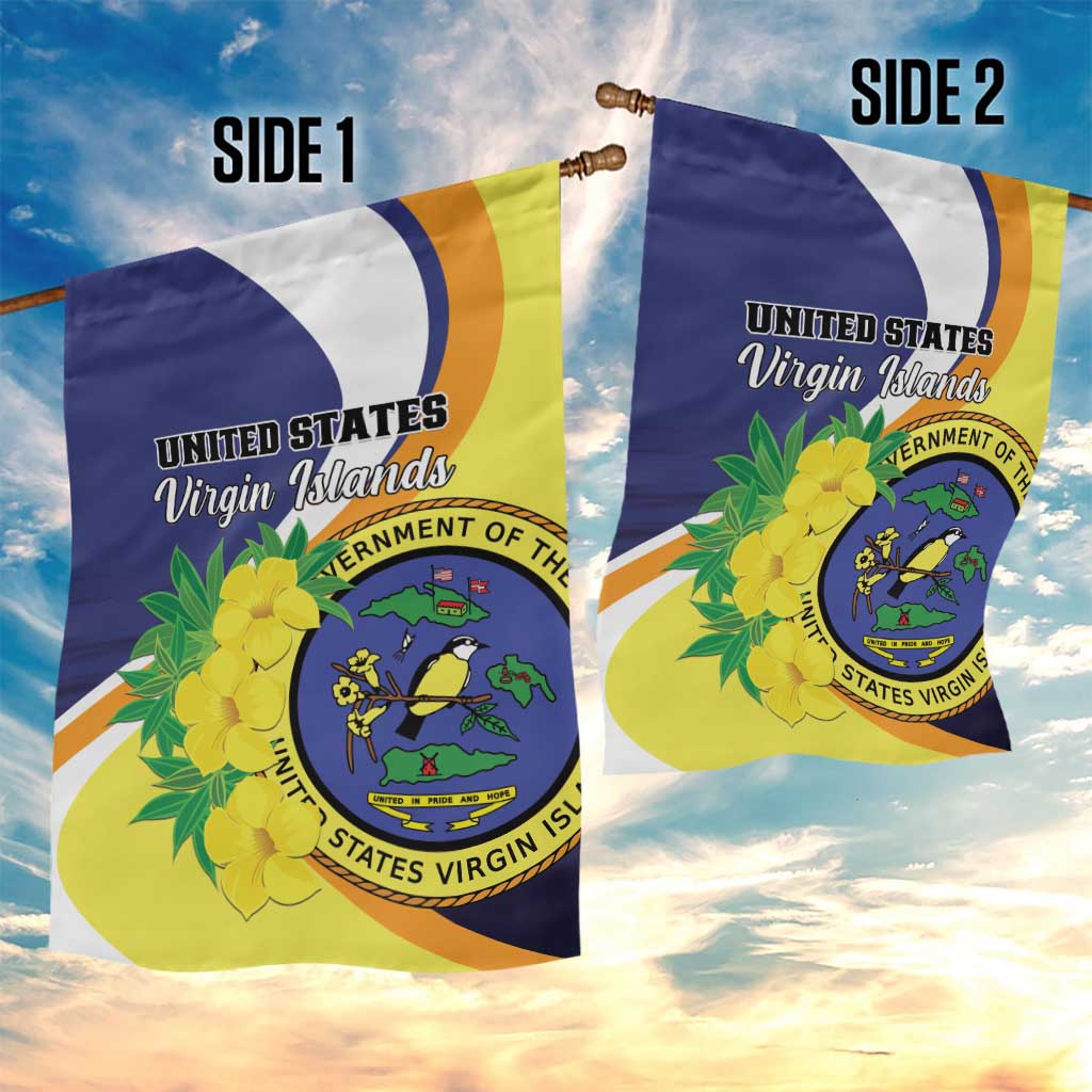 United States Virgin Islands Garden Flag United in Pride and Hope