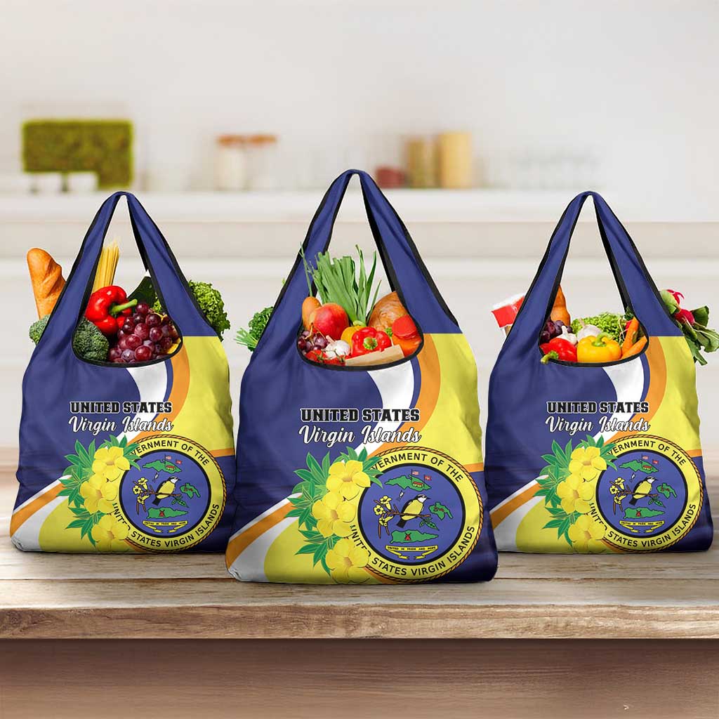 United States Virgin Islands Grocery Bag United in Pride and Hope