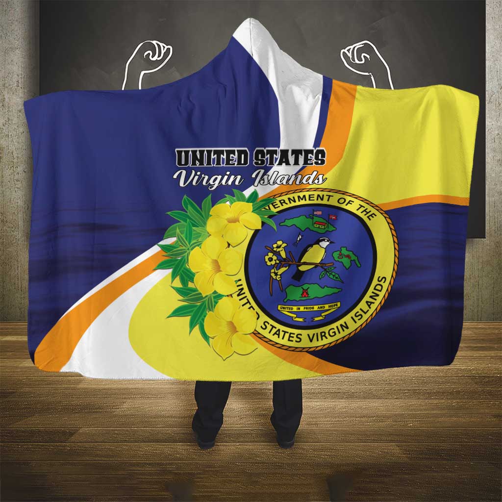 United States Virgin Islands Hooded Blanket United in Pride and Hope