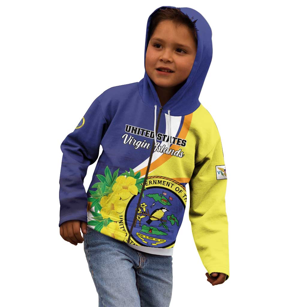 Personalized United States Virgin Islands Kid Hoodie United in Pride and Hope