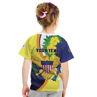 Personalized United States Virgin Islands Kid T Shirt United in Pride and Hope