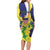 Personalized United States Virgin Islands Long Sleeve Bodycon Dress United in Pride and Hope