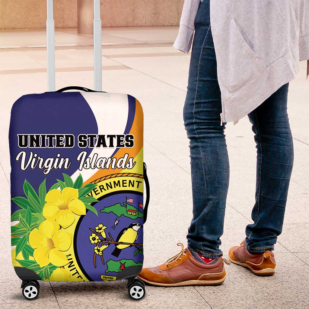 United States Virgin Islands Luggage Cover United in Pride and Hope