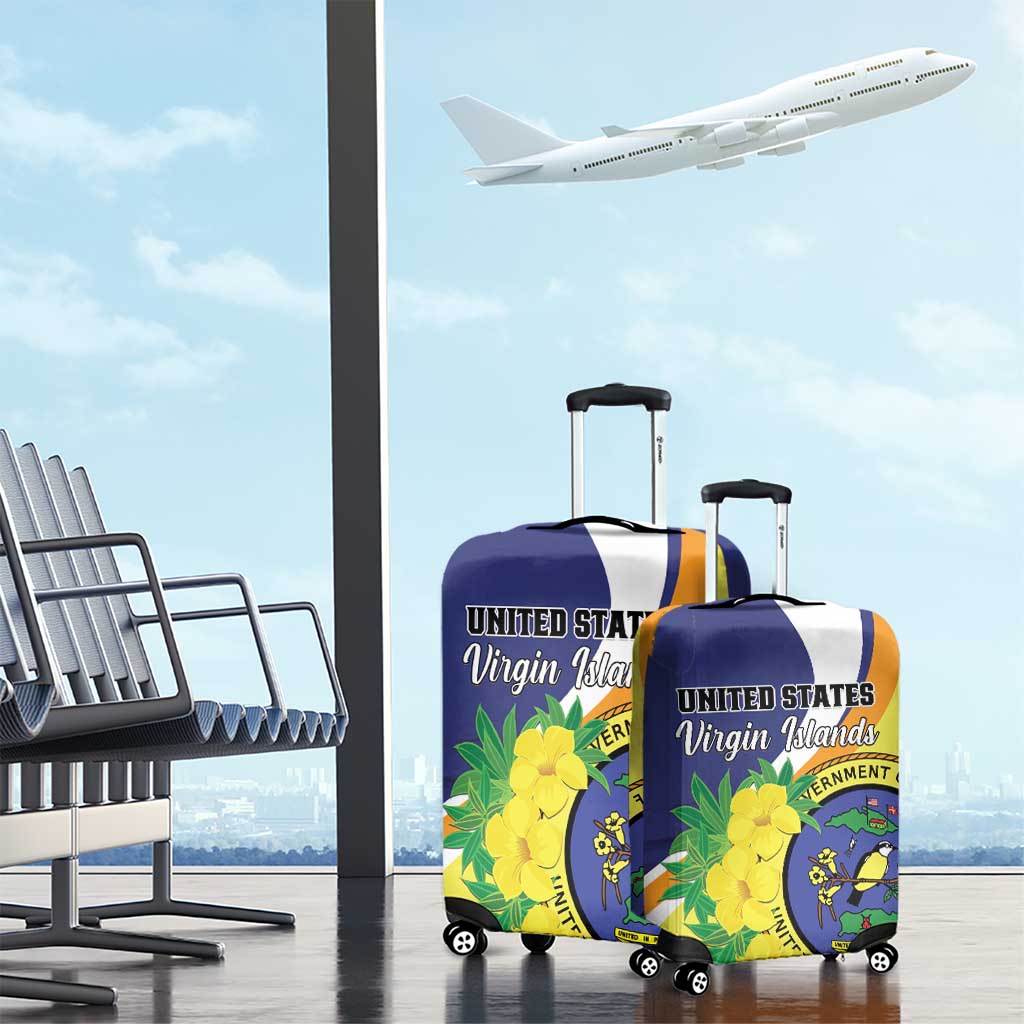 United States Virgin Islands Luggage Cover United in Pride and Hope