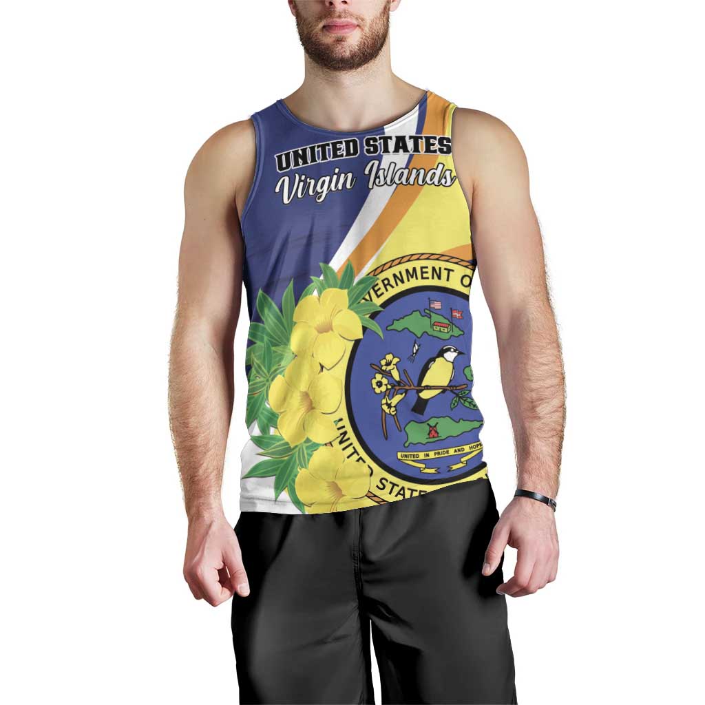 Personalized United States Virgin Islands Men Tank Top United in Pride and Hope