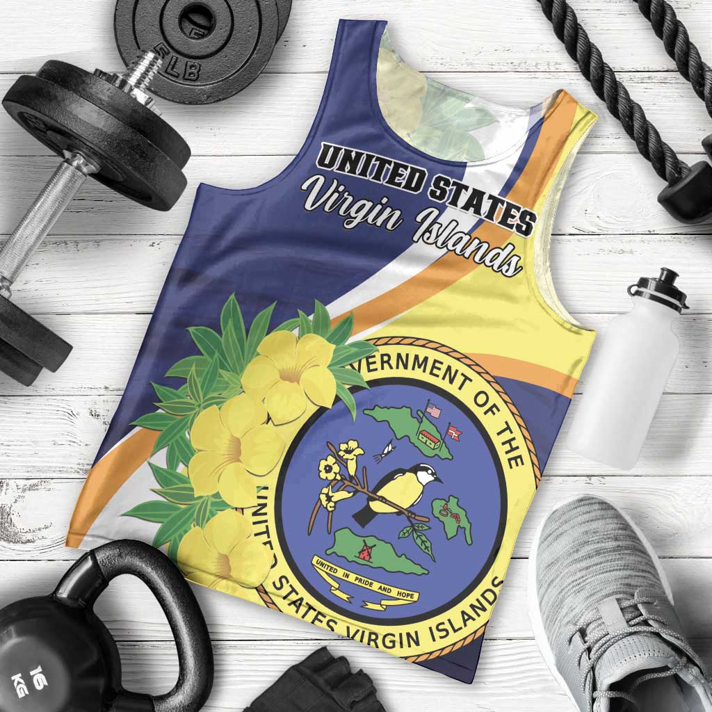 Personalized United States Virgin Islands Men Tank Top United in Pride and Hope