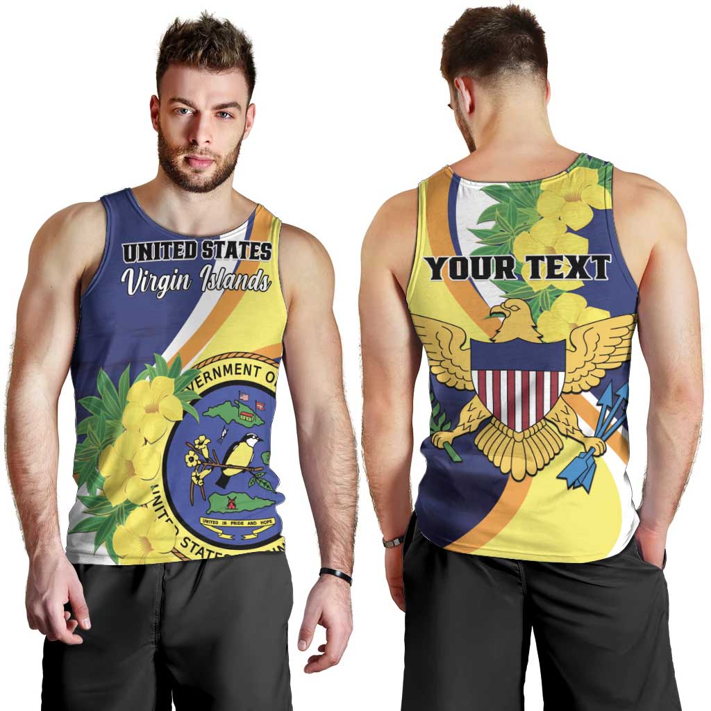 Personalized United States Virgin Islands Men Tank Top United in Pride and Hope