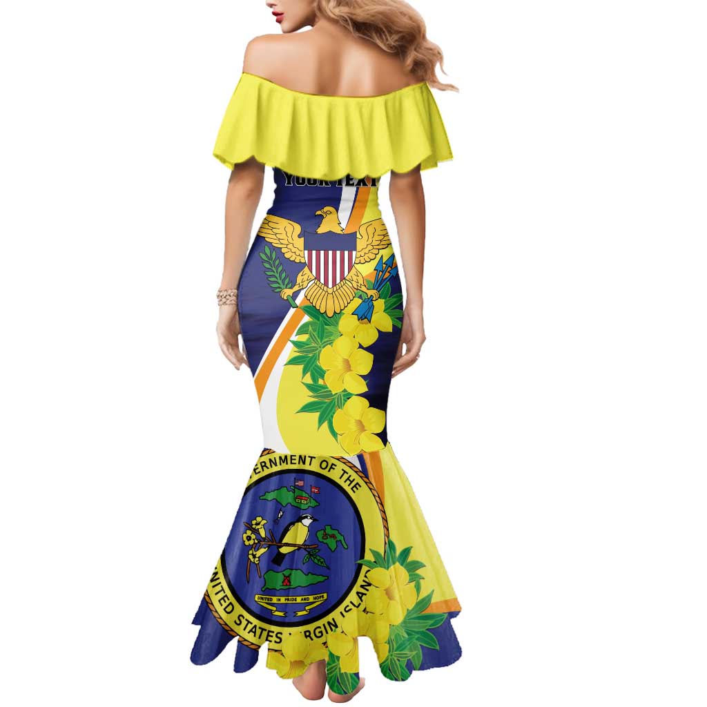 Personalized United States Virgin Islands Mermaid Dress United in Pride and Hope