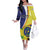 Personalized United States Virgin Islands Off The Shoulder Long Sleeve Dress United in Pride and Hope