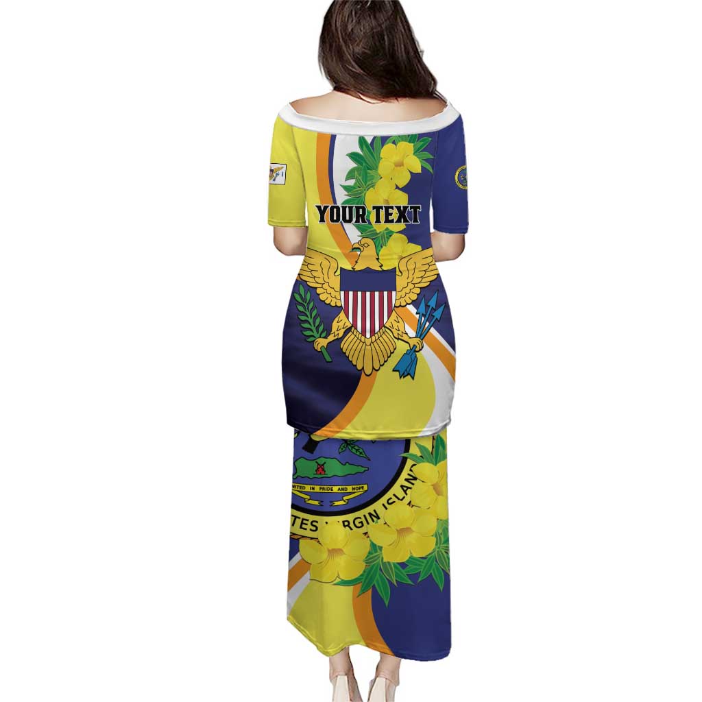 Personalized United States Virgin Islands Puletasi United in Pride and Hope