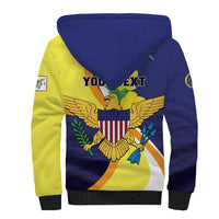 Personalized United States Virgin Islands Sherpa Hoodie United in Pride and Hope