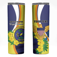 Personalized United States Virgin Islands Skinny Tumbler United in Pride and Hope
