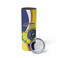 Personalized United States Virgin Islands Skinny Tumbler United in Pride and Hope