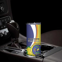 Personalized United States Virgin Islands Skinny Tumbler United in Pride and Hope