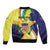 Personalized United States Virgin Islands Sleeve Zip Bomber Jacket United in Pride and Hope