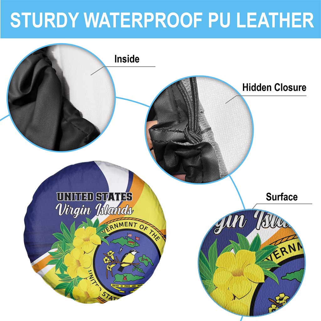 United States Virgin Islands Spare Tire Cover United in Pride and Hope