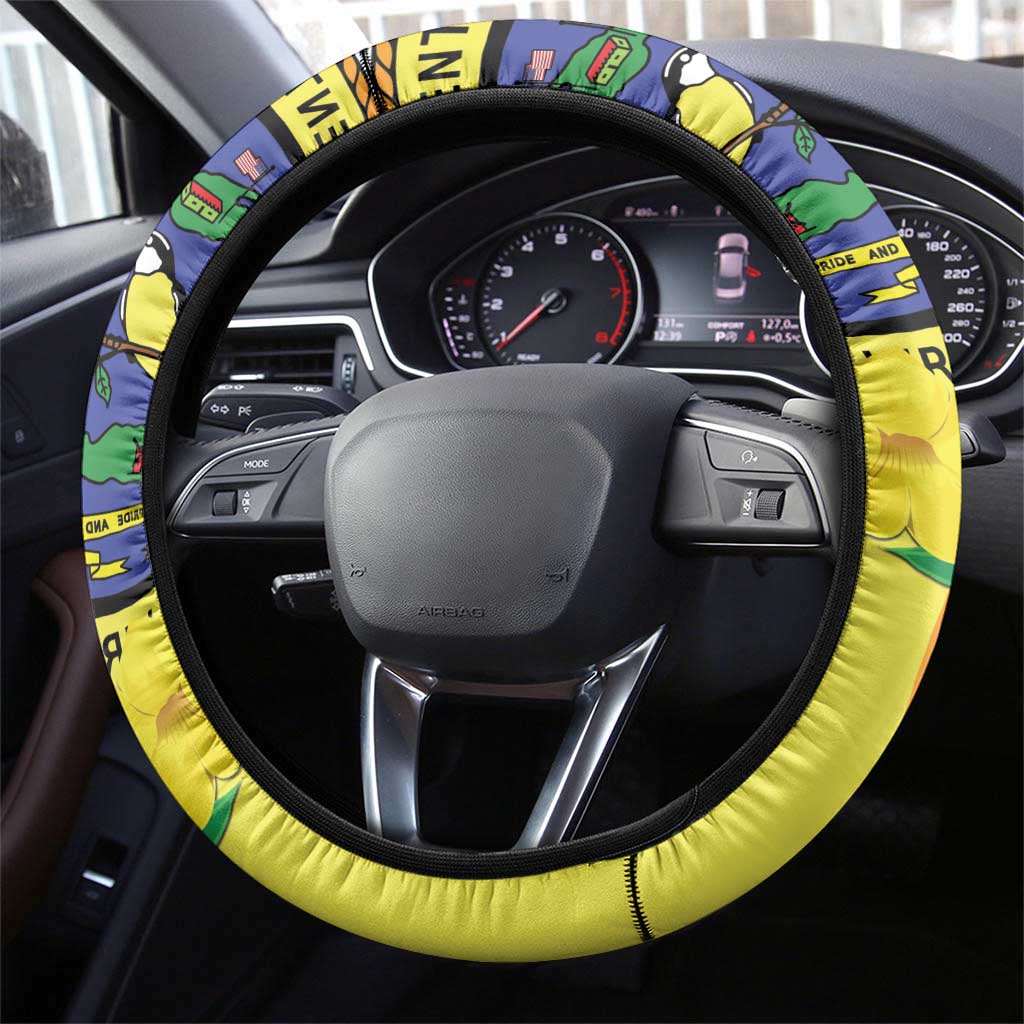 United States Virgin Islands Steering Wheel Cover United in Pride and Hope