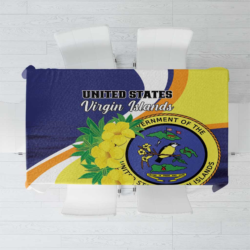 United States Virgin Islands Tablecloth United in Pride and Hope