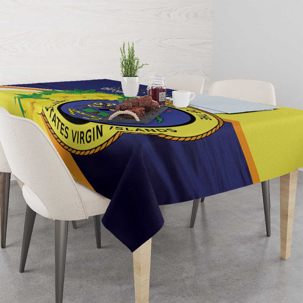 United States Virgin Islands Tablecloth United in Pride and Hope