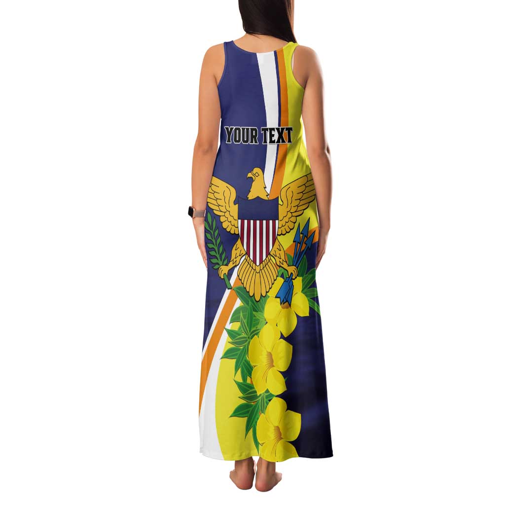 Personalized United States Virgin Islands Tank Maxi Dress United in Pride and Hope