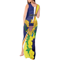 Personalized United States Virgin Islands Tank Maxi Dress United in Pride and Hope