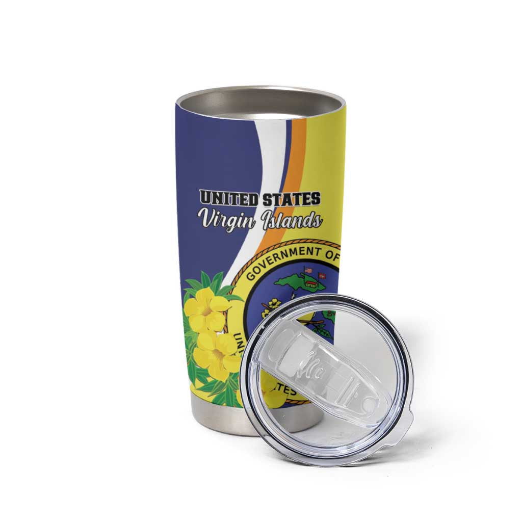 Personalized United States Virgin Islands Tumbler Cup United in Pride and Hope