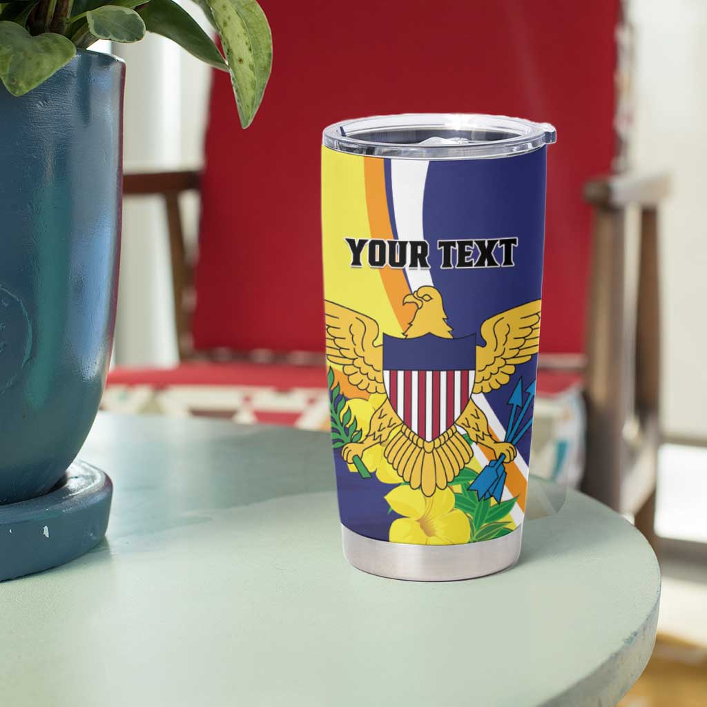 Personalized United States Virgin Islands Tumbler Cup United in Pride and Hope