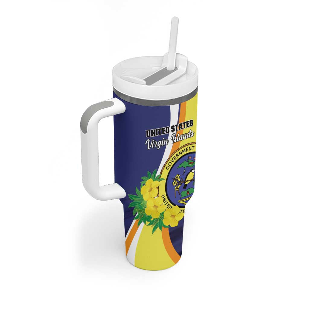 Personalized United States Virgin Islands Tumbler With Handle United in Pride and Hope